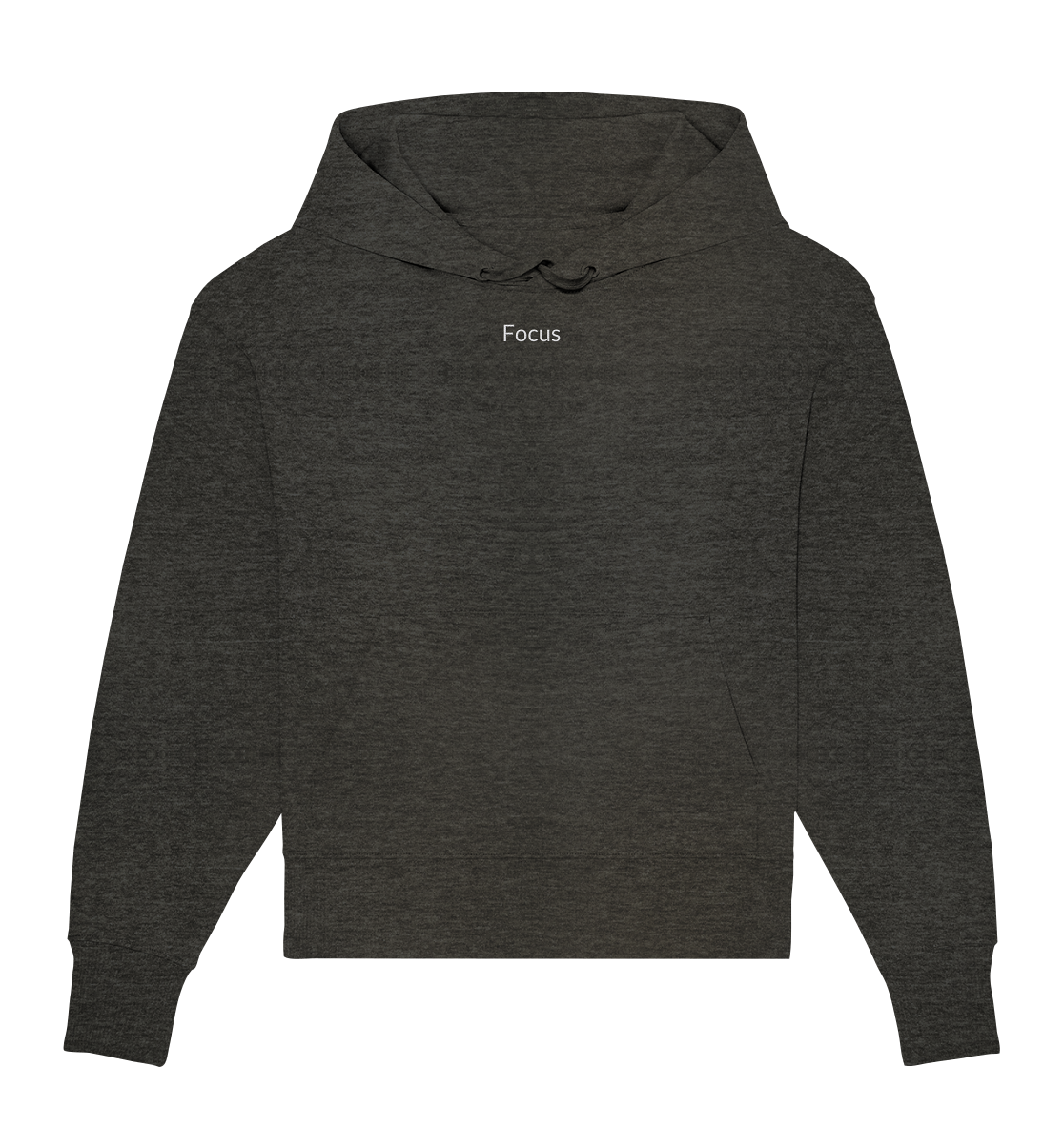 "Focus" - Organic Oversize Hoodie (Stick)