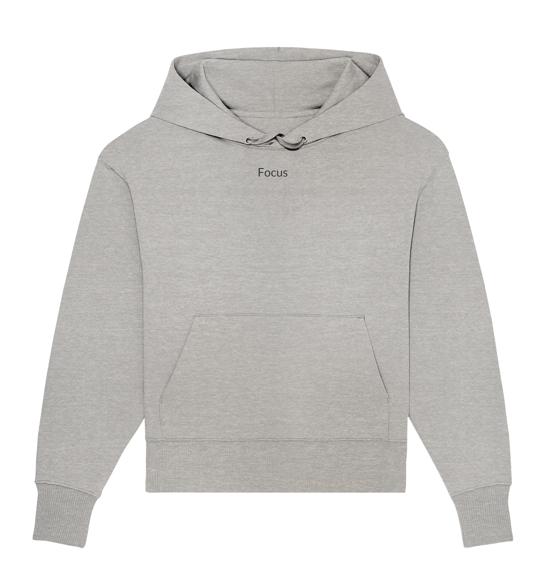 "Focus" - Organic Oversize Hoodie (Stick)