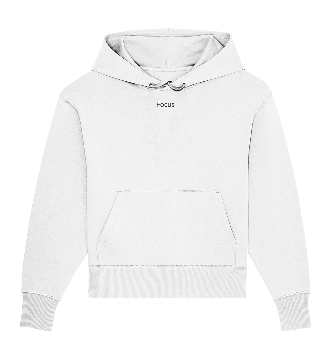 "Focus" - Organic Oversize Hoodie (Stick)